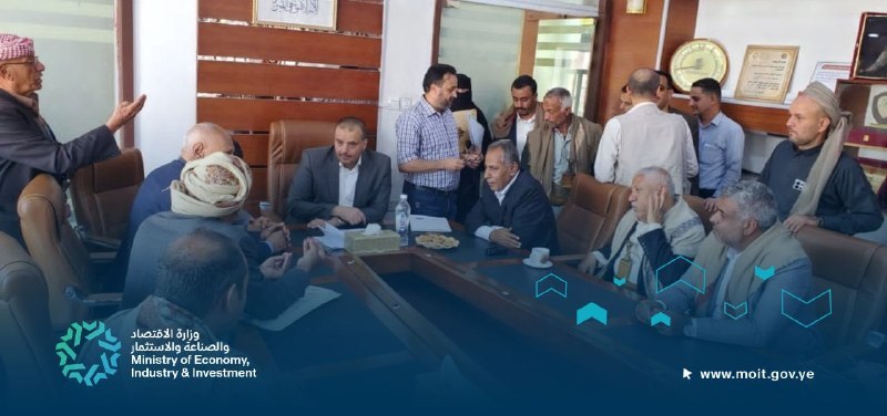 القائم بأعمال وزير الاقتصاد يلتقي التجار والقطاع الخاص خلال اليوم المفتوح
